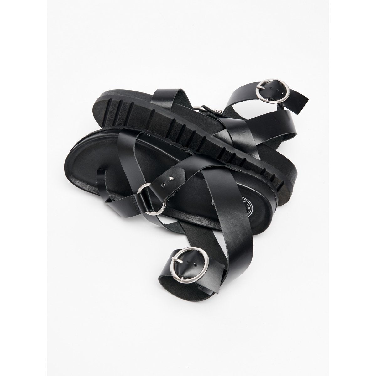 White Sun - Heia Sandals - Black Buff - Black