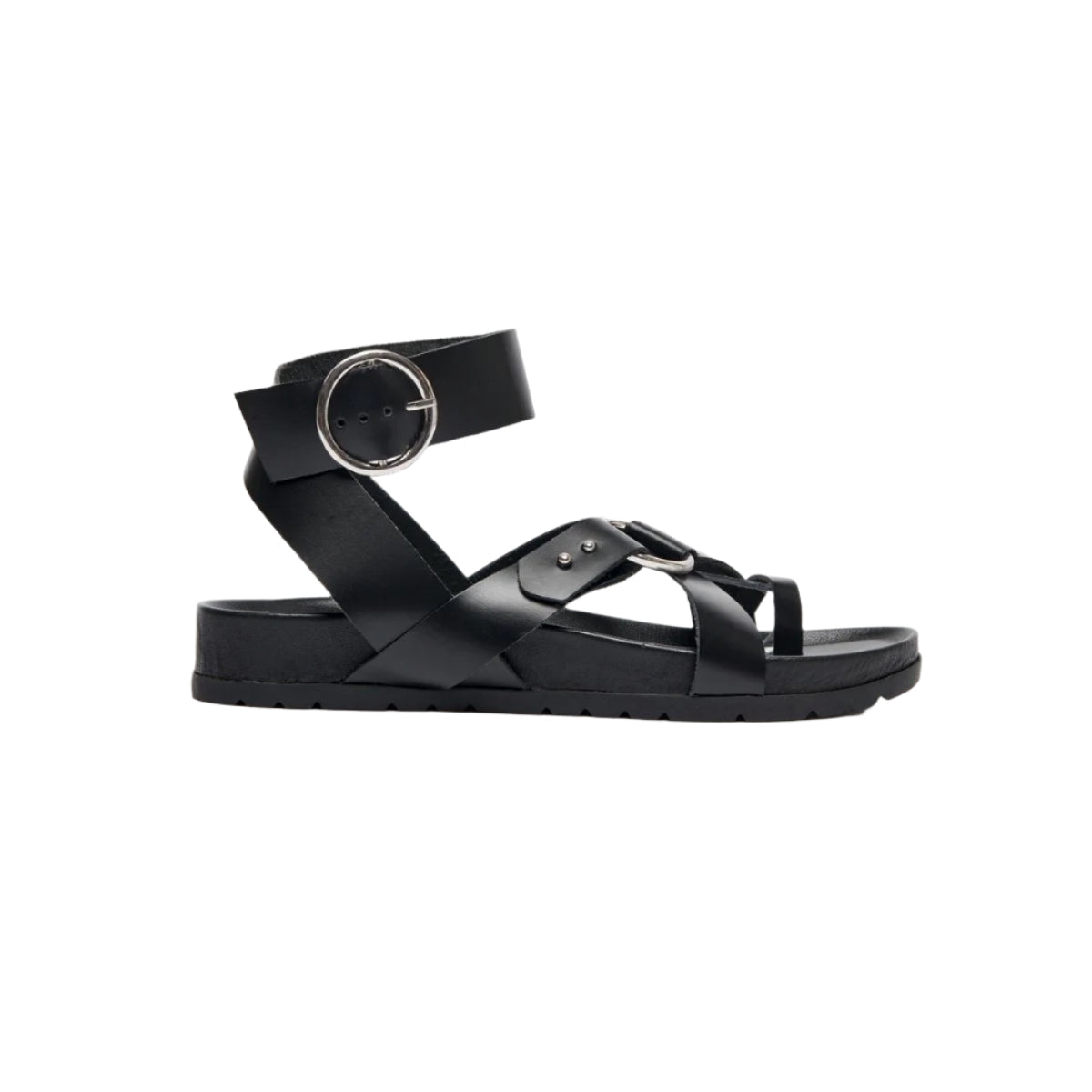 White Sun - Heia Sandals - Black Buff - Black