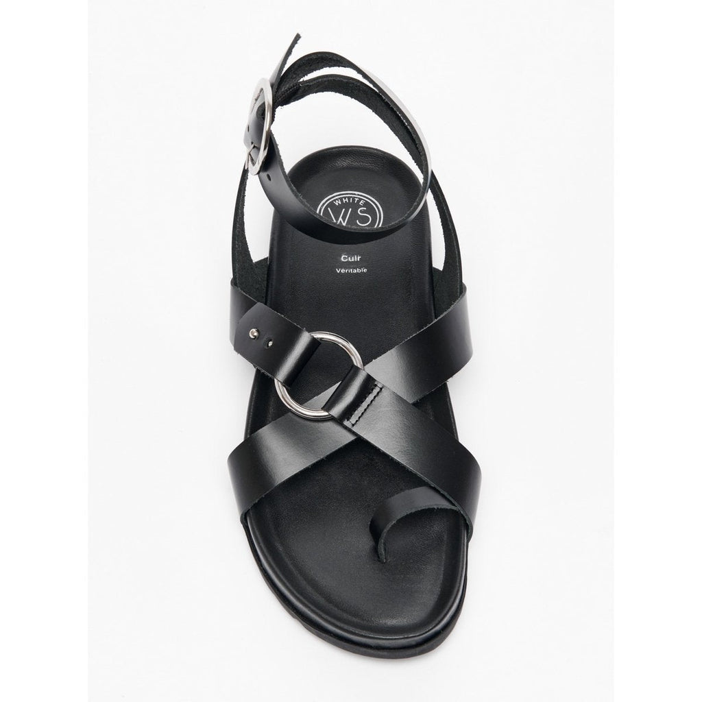 White Sun - Heia Sandals - Black Buff - Black