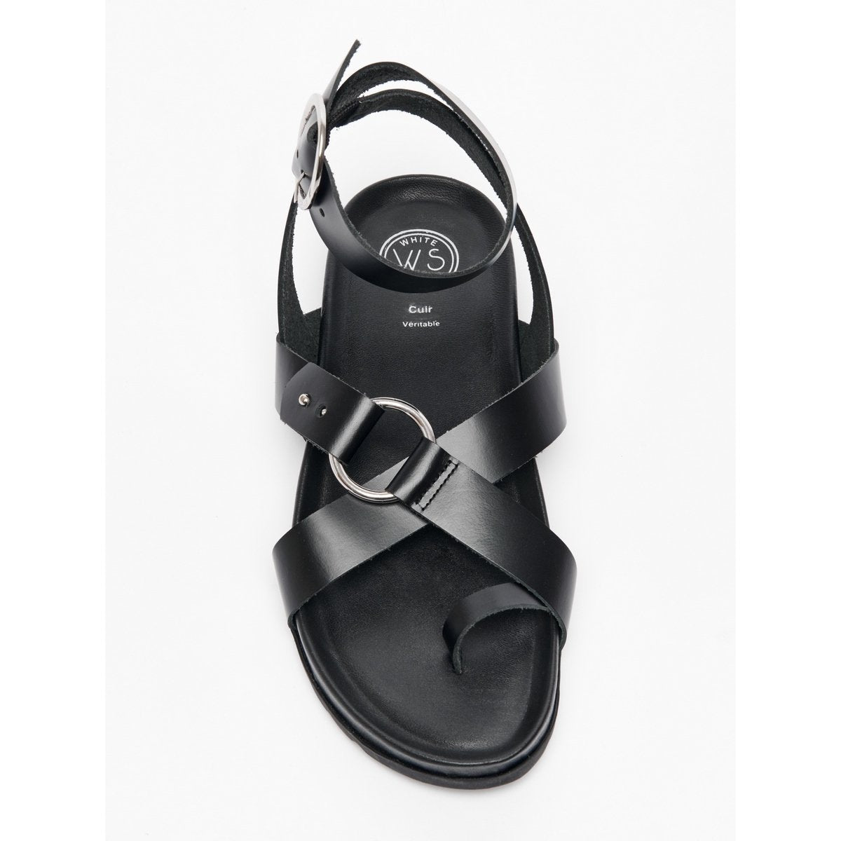 White Sun - Heia Sandals - Black Buff - Black
