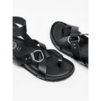White Sun - Heia Sandals - Black Buff - Black