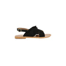 White Sun - Sandalias Lilly - Ante Negro - Negro