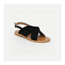 White Sun - Sandalias Lilly - Ante Negro - Negro
