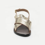 White Sun - Lilly Sandals - Crackle Foil Gold - Gold