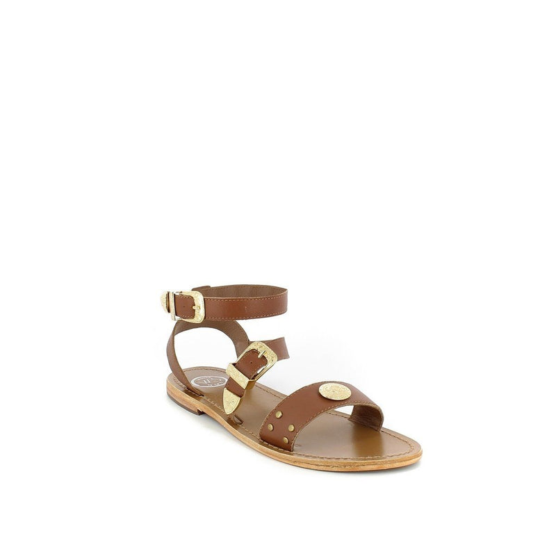 Sol Blanco - Sandalias Macarella - Piel Cabra Marrón - Marrón