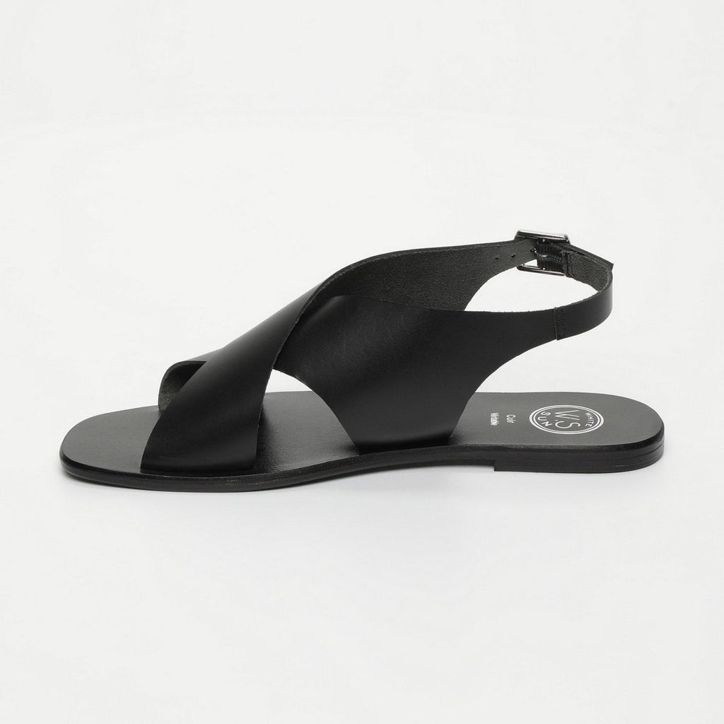 White Sun - Mawalter Sandals - Black Buff - Black
