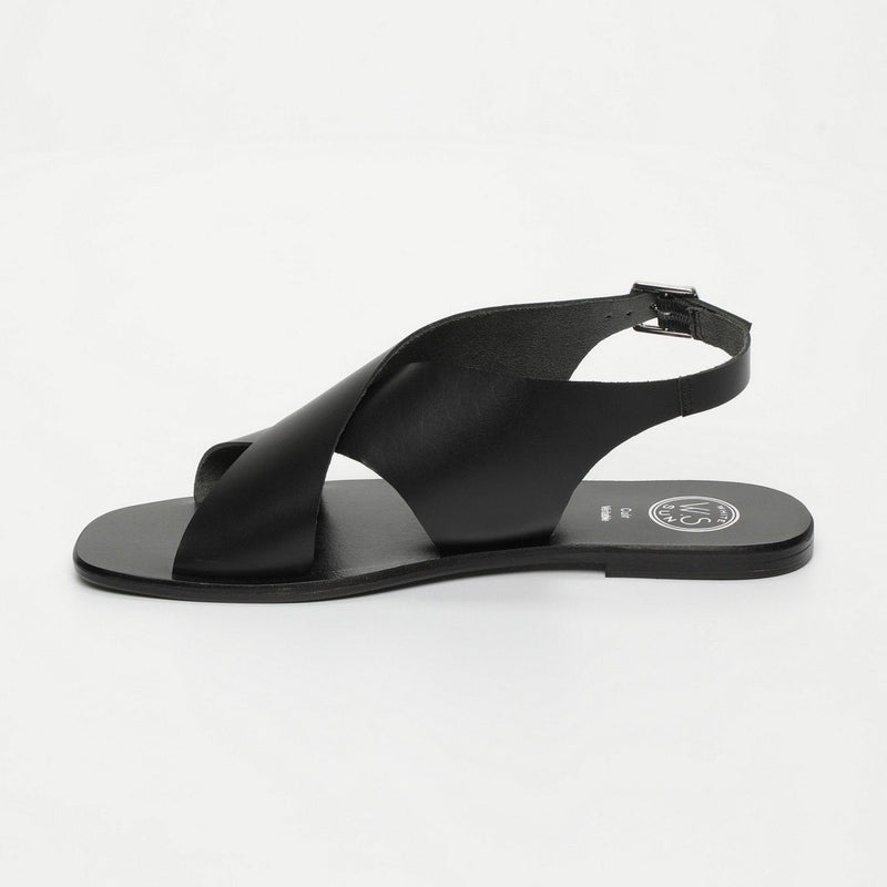 White Sun - Mawalter Sandals - Black Buff - Black