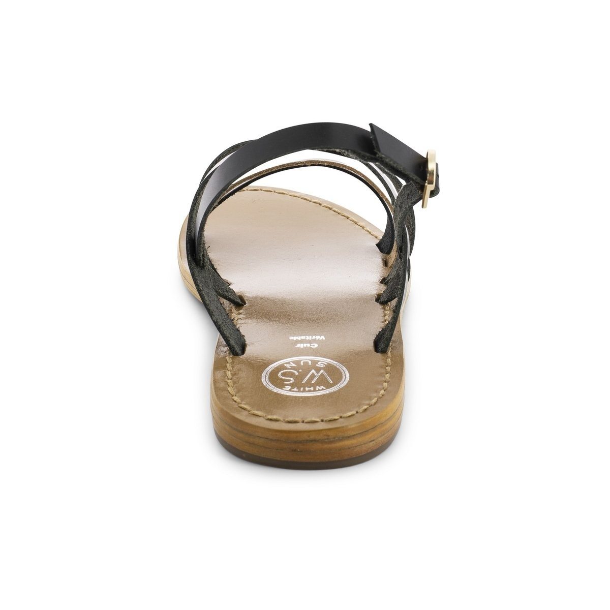 Paraena Sandals - Buff Black / Buff Gold - Black+Gold