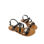 Paraena Sandals - Buff Black / Buff Gold - Black+Gold