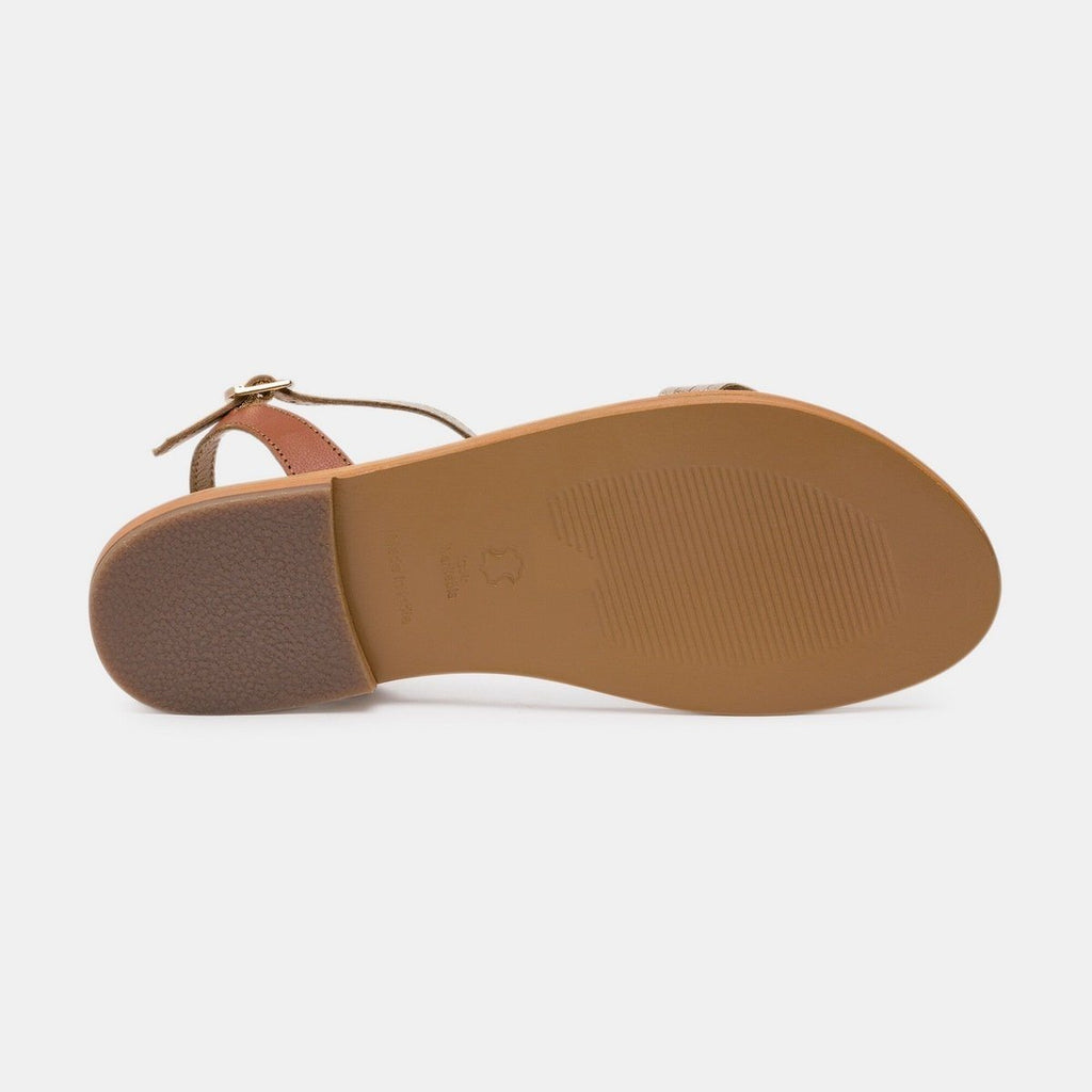Les Bagatelles - Pelham Sandals - Gold and Camel