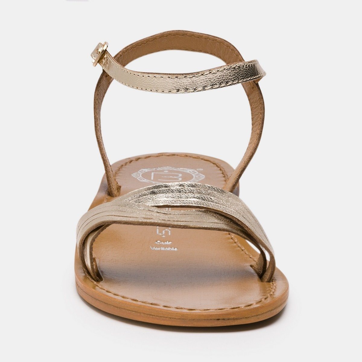 Les Bagatelles - Pelham Sandals - Gold and Camel
