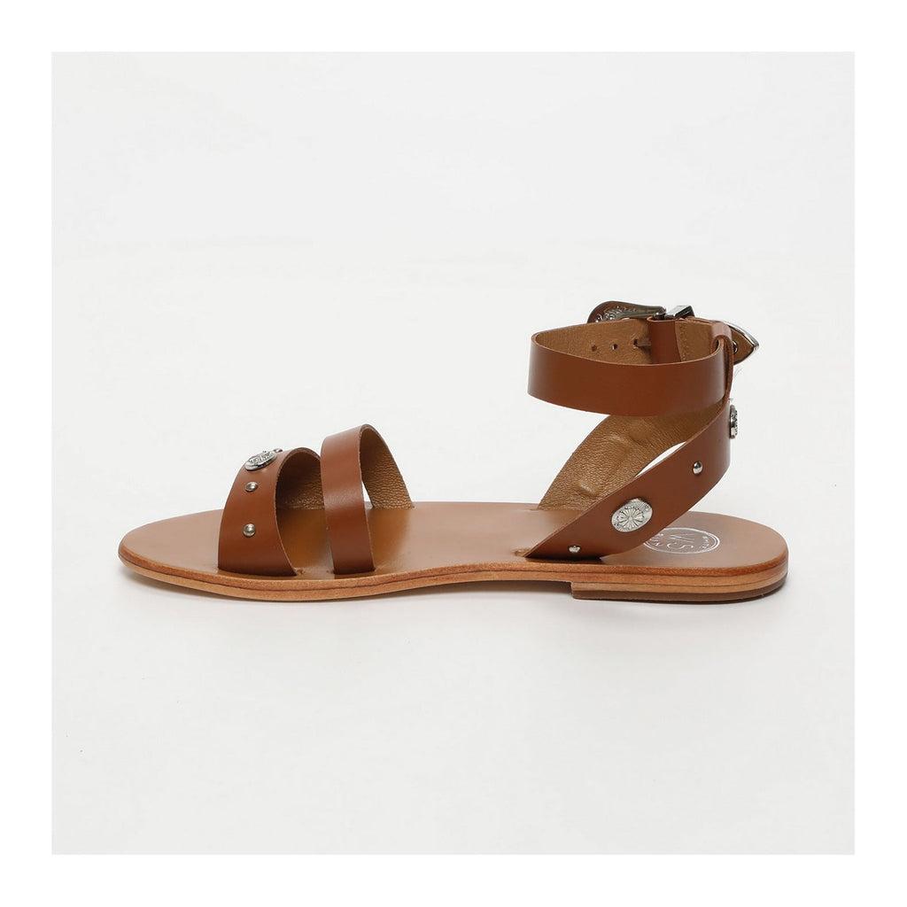 White Sun - Sandalias Baani - Cuero de cabra camel - Camel