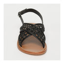 White Sun - Sandalias Baishakh - Cuero de cabra negro - Negro