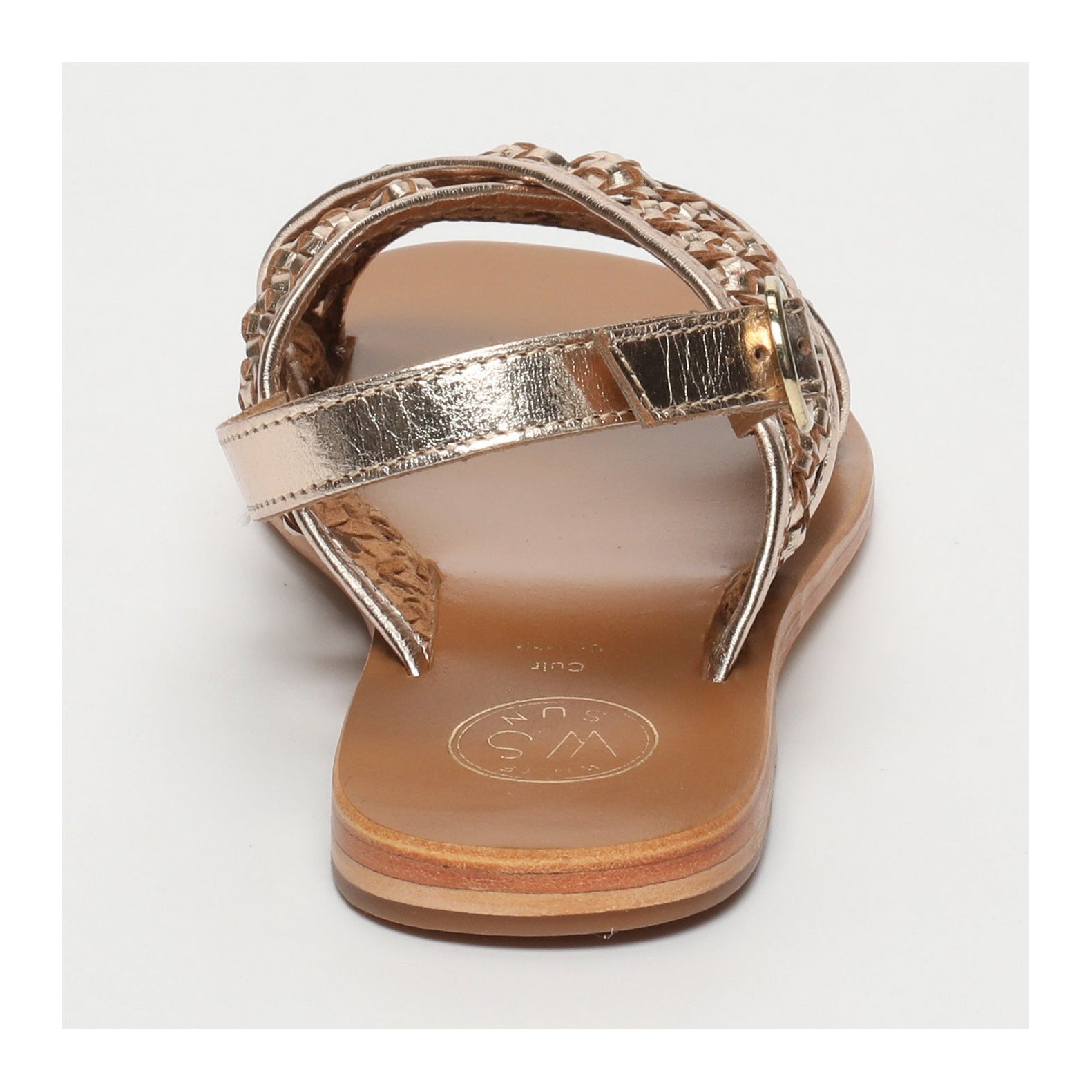 White Sun - Baishakh Sandals - Gold Goat Leather - Gold