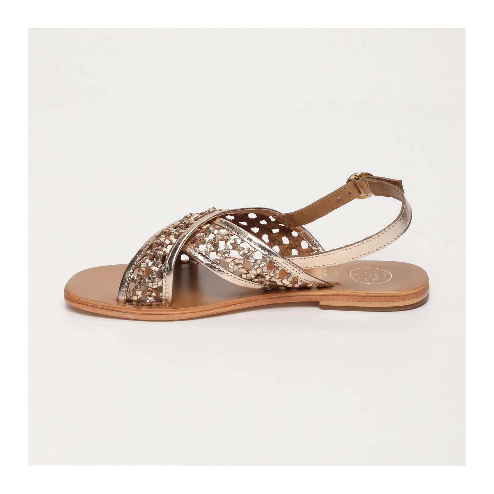 White Sun - Baishakh Sandals - Gold Goat Leather - Gold