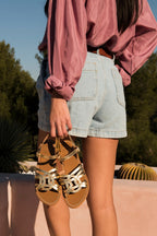 White Sun - BarshaDark Gold Sandals