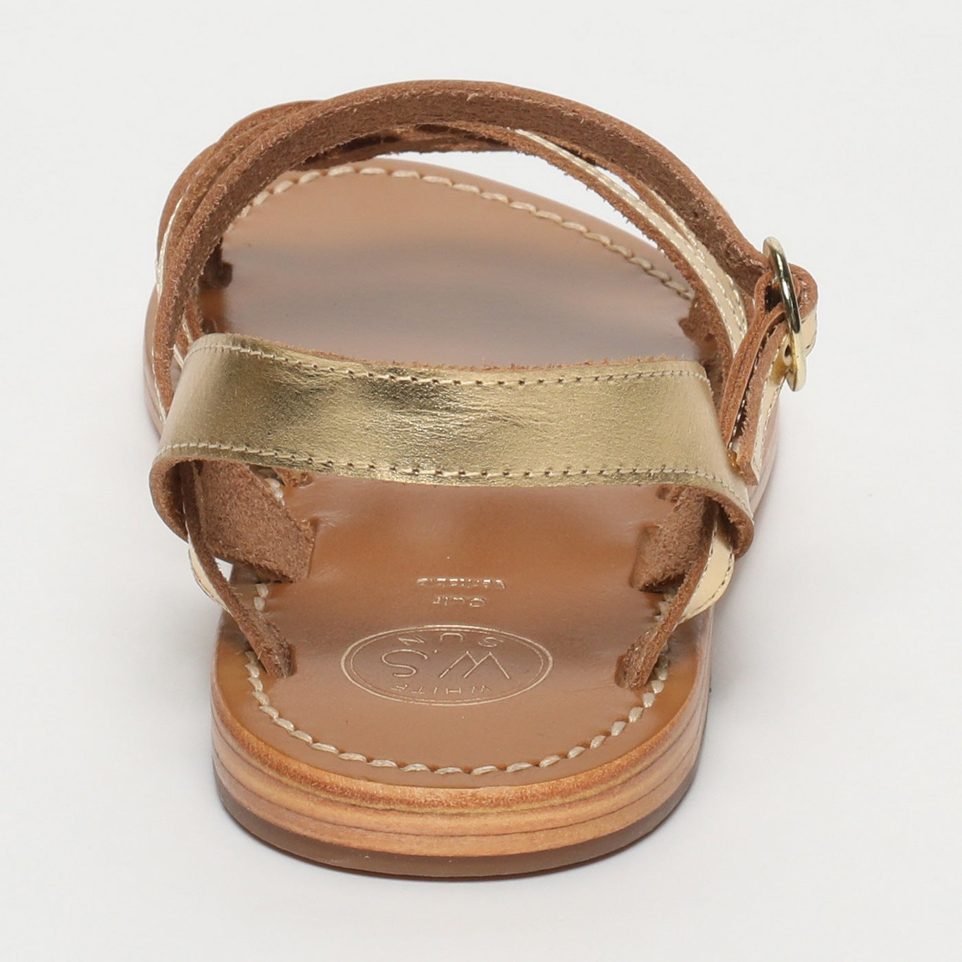 White Sun - BarshaDark Gold Sandals