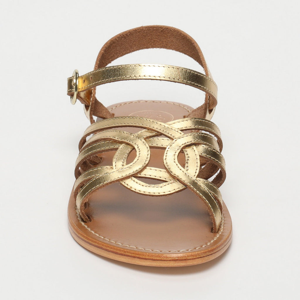 White Sun - BarshaDark Gold Sandals