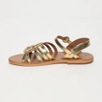 White Sun - BarshaDark Gold Sandals