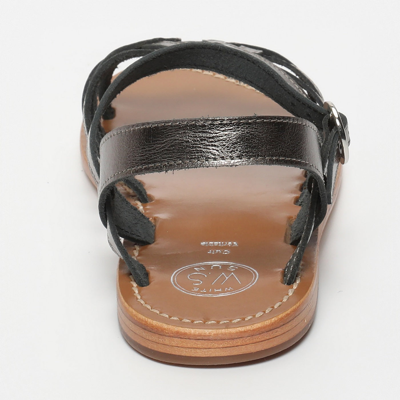 White Sun - Sandals Barsha - Pewter Buff - Pewter