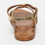 White Sun - Deepashikha Sandals - Dark Gold Buff - Dark Gold
