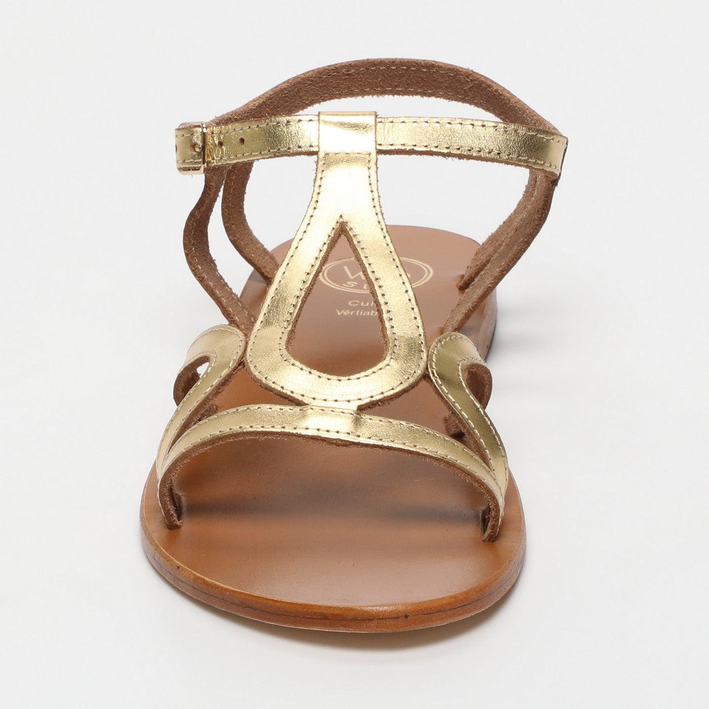 White Sun - Deepashikha Sandals - Dark Gold Buff - Dark Gold