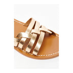 White Sun - Rubra Sandals - Buff Dark Gold - Dark Gold
