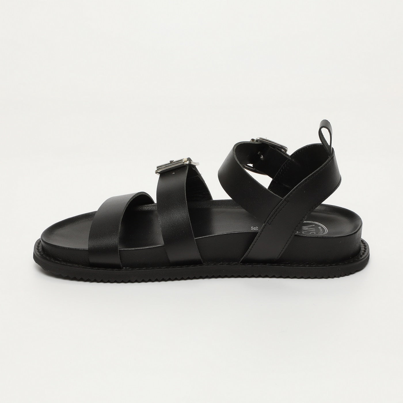 White Sun - Tamia Sandals - Black Buff - Black