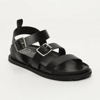 White Sun - Tamia Sandals - Black Buff - Black