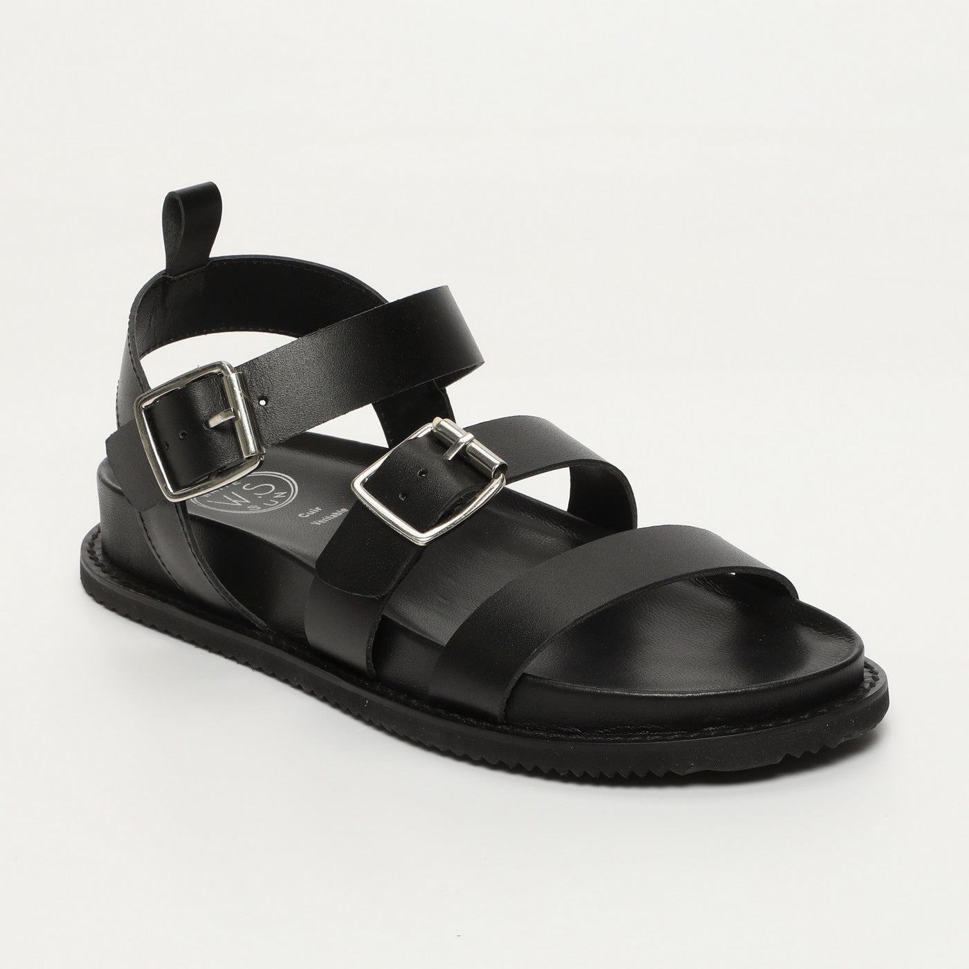 White Sun - Tamia Sandals - Black Buff - Black