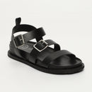 Sol Blanco - Sandalias Tamia - Negro Buff - Negro