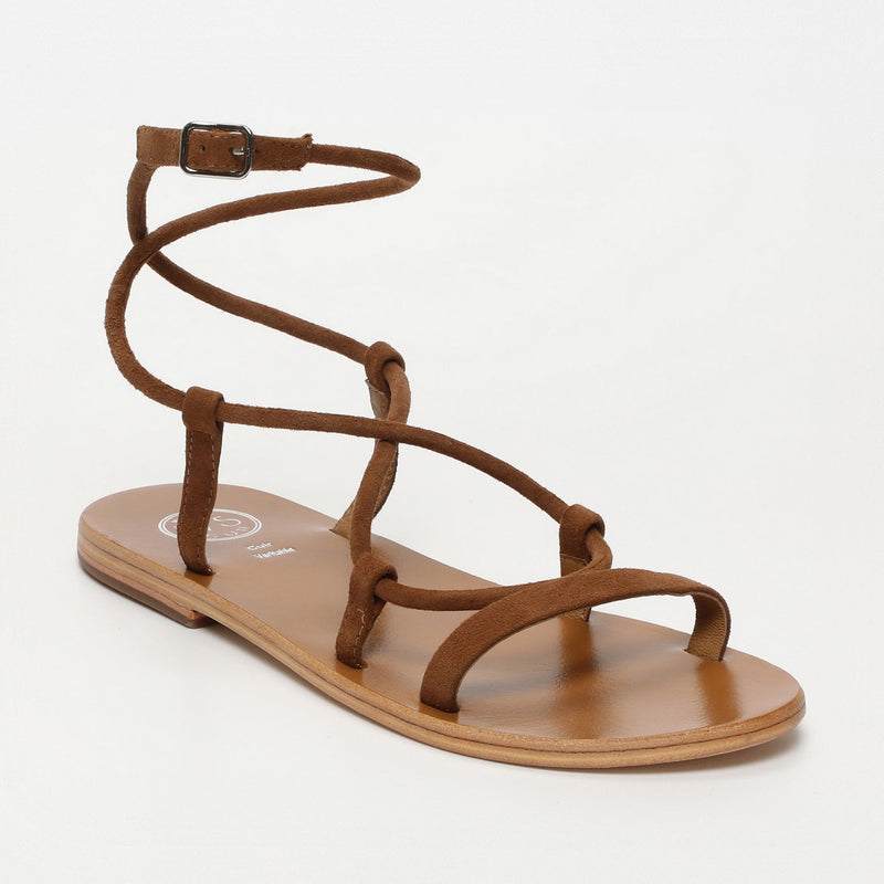 White Sun - Sandales Taylee - Camel Goat Suede - Camel