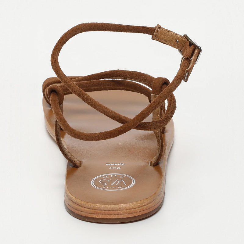 White Sun - Sandales Taylee - Camel Goat Suede - Camel