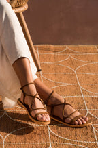White Sun - Taylee Sandals - Camel Goat Suede - Camel