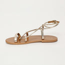 White Sun - Sandalias Taylee - Napa Metálica Platino - Platino