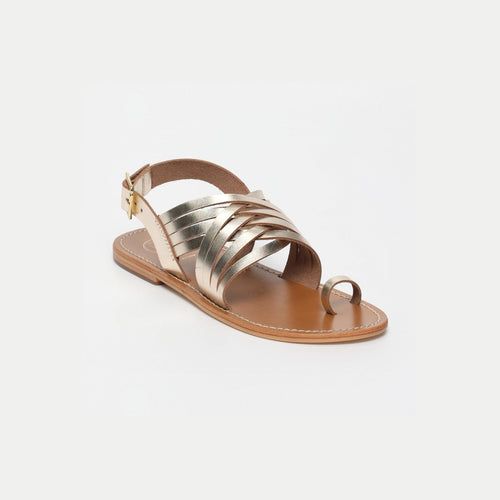 White Sun - Trendy Teaghan Sandals - Gold - Women