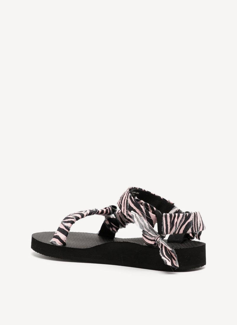 Arizona Love - Sandales Trekky Print - Noir Rose - Femme