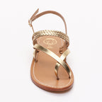 White Sun - Vanillae Sandals - Dark Gold Goat Leather - Dark Gold