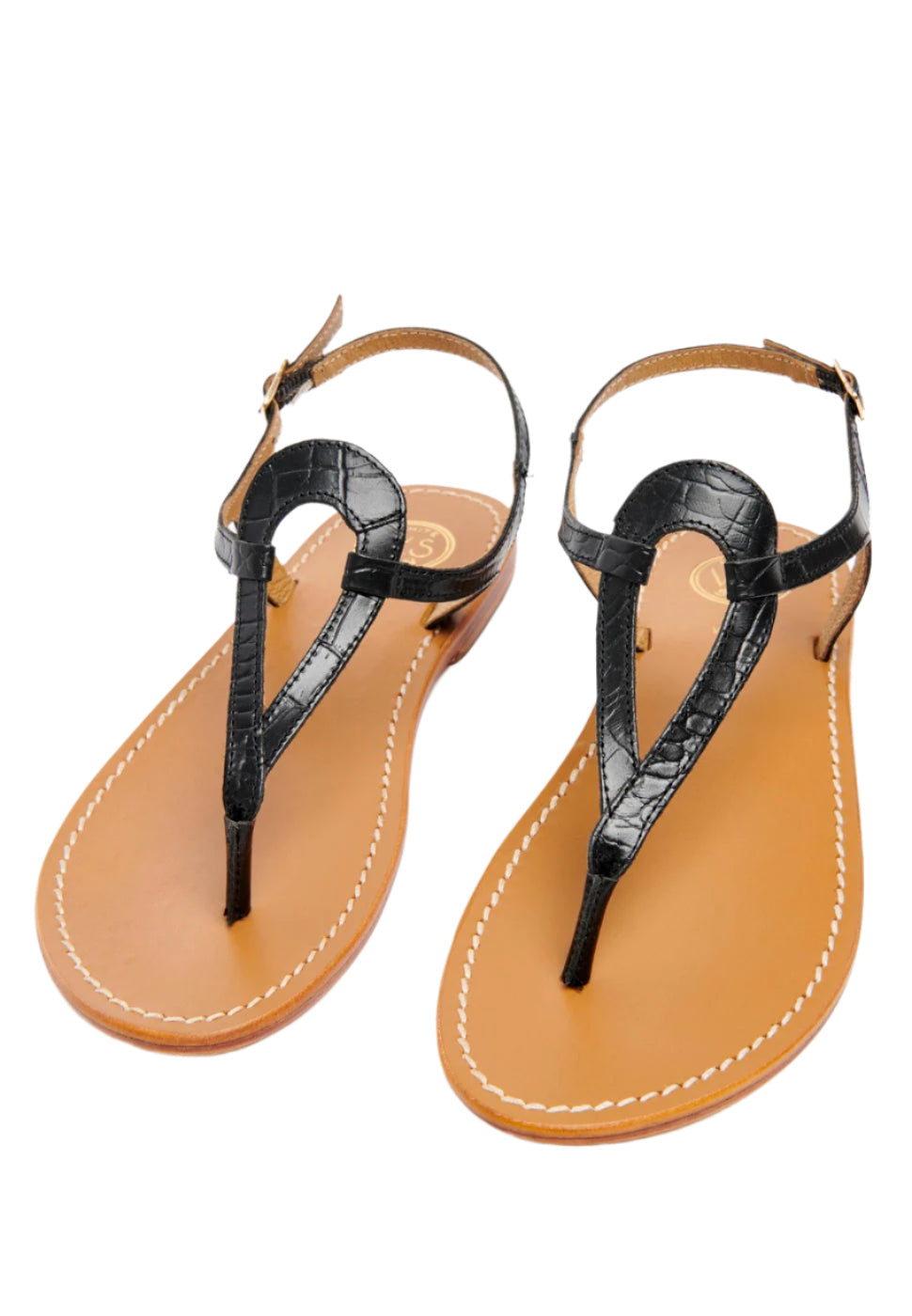 Sandalias Varde - Black Croco