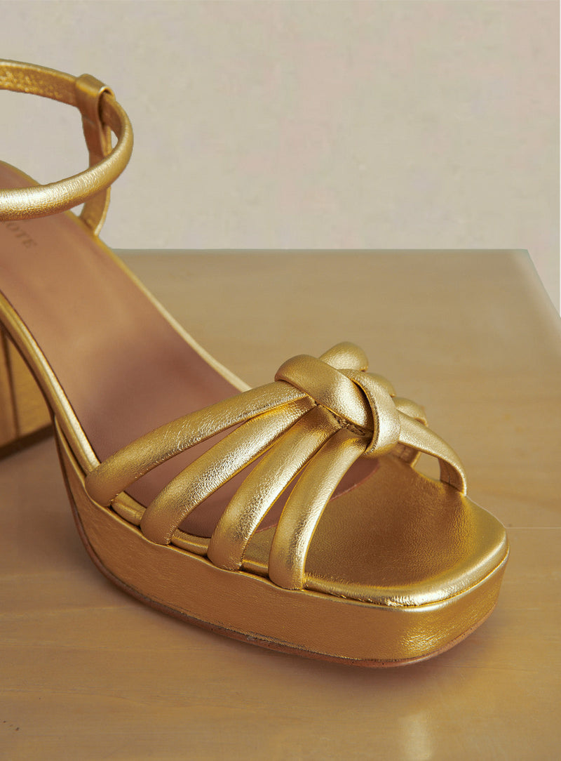 Sandalias de tacón Cleopatre - Dorado