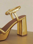 Sandalias de tacón Cleopatre - Dorado