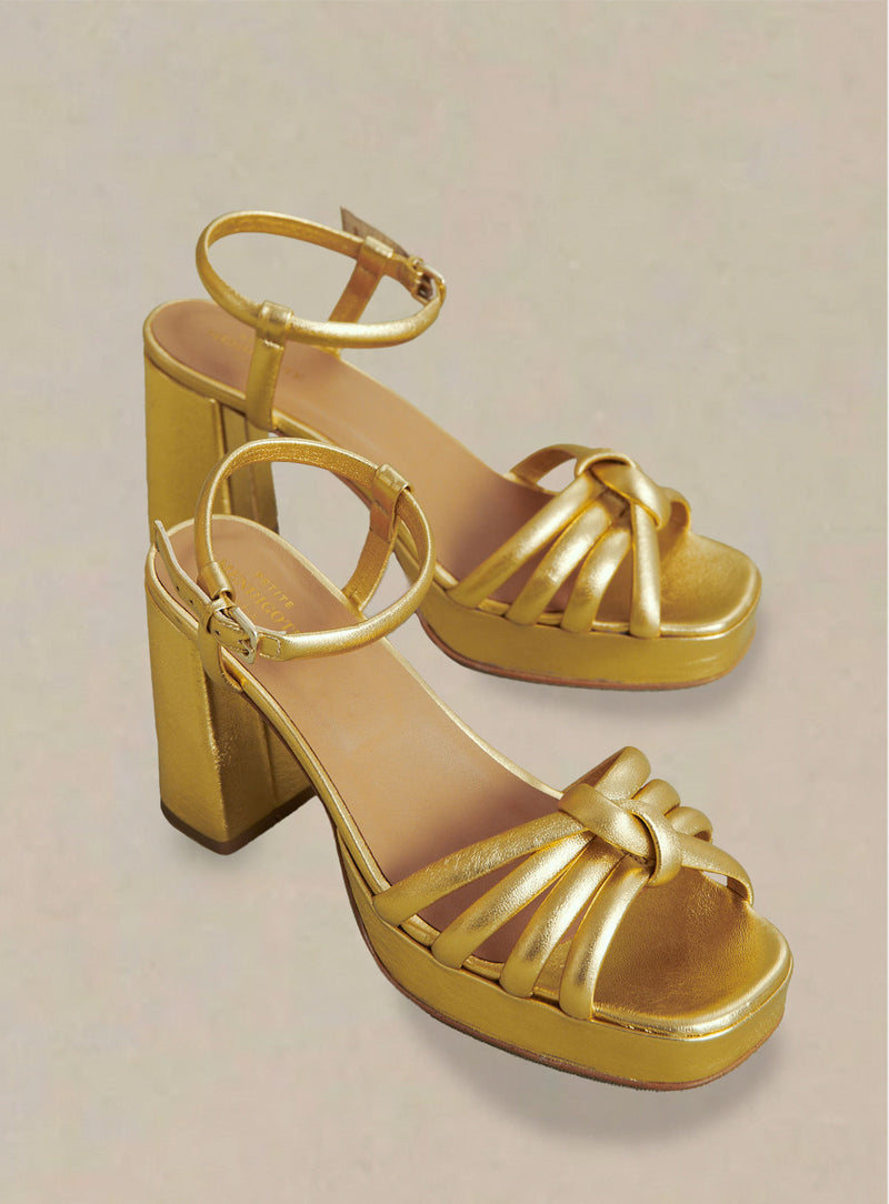 Sandalias de tacón Cleopatre - Dorado