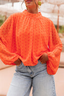 SANDRO Orange - Blouse À Pois