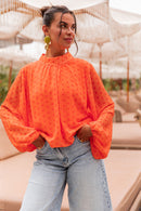 SANDRO Orange - Blouse À Pois