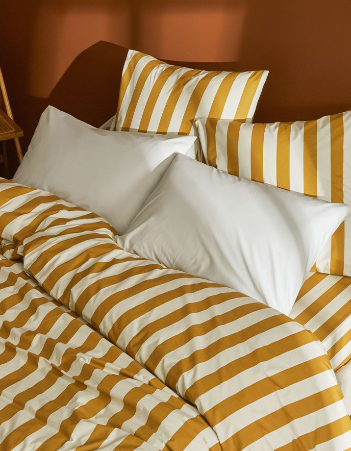 2 Taies D'Oreiller - 100% Percale De Coton 120 Fils - 12 Coloris