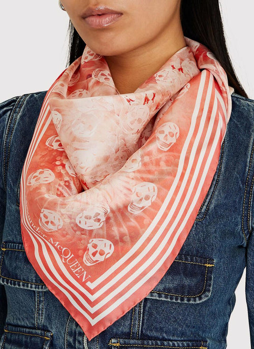 Alexander Mcqueen - Foulard Anémone - Pink - Femme