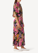 Patou - Robe Midi Imprimée À Col Foulard - Multicolor - Femme