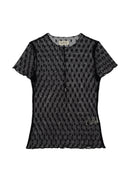 T-Shirt Scarlett Sheer Lace - Black