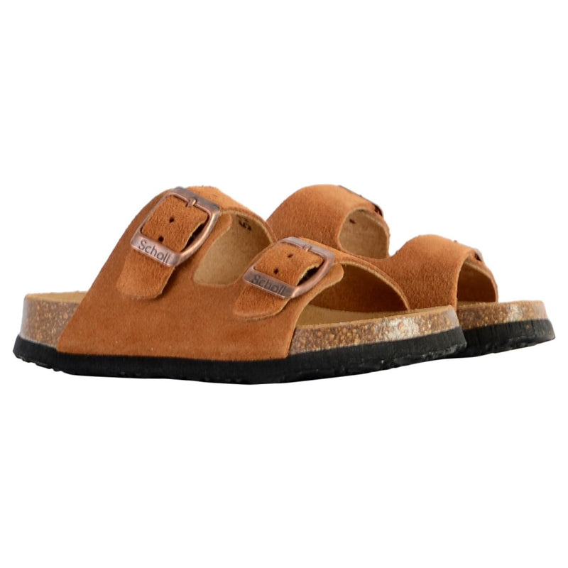 Scholl - Mules de cuero Alex - Marrón