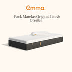 Matelas Emma Original Lite + 1 Ou 2 Oreillers Emma Microfibre Nuage